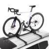 VEVOR Dachfahrradträger 15 kg Tragkraft, aufrechter Autodachträger für SUV Auto, Schwarz