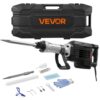 VEVOR Abbruchhammer 3000 W elektrischer Betonhammer, für Beton Wände Ziegel Fliesen Fundamente Schwarz