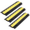 VEVOR 940 mm Kabelbrücke, 9979 kg/Achstragkraft, 2-Kanal(31x28 mm) Überfahrschutz aus TPU