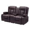 VEVOR Loveseat Relaxsofa verstellbare Liegecouch mit Mittelkonsole, Liegesessel für Wohnzimmer/Wohnmobil