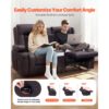 VEVOR Loveseat Relaxsofa verstellbare Liegecouch mit Mittelkonsole, Liegesessel für Wohnzimmer/Wohnmobil – Bild 2