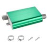 VEVOR Dieselheizungsschalldämpfer Abgasschalldämpfer Set mit 2 Klemmen & Schrauben, Aluminiumlegierung
