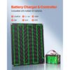 VEVOR 30 W 12 V Solarpanel-Batterieladegerät, tragbar für RV, Auto, Motorrad – Bild 4 VEVOR 30 W 12 V Solarpanel-Batterieladegerät, tragbar für RV, Auto, Motorrad – Bild 4