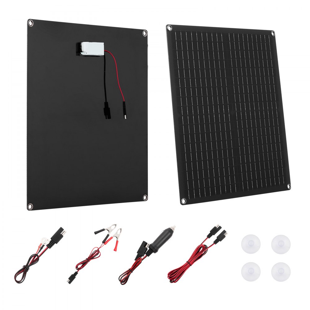 VEVOR 30 W 12 V Solarpanel-Batterieladegerät, tragbar für RV, Auto, Motorrad