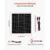 VEVOR 12V Monokristallines Solarpanel-Kit 20W, IP67 wasserdicht für Auto, Boot – Bild 5