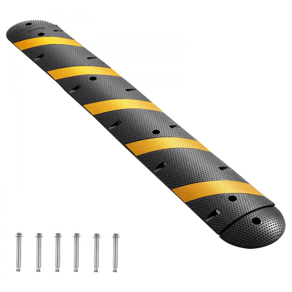 VEVOR 183 cm Kabelbrücke, 2-Kanal, Gummi Überfahrschutz, 9979 kg Tragfähigkeit, 1 Stück