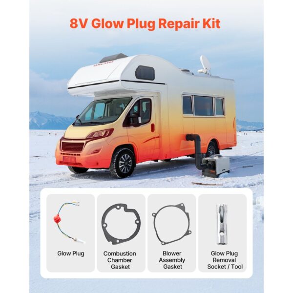 VEVOR 8 V Glühkerzenstecker Reparatursatz, kompatibel mit 5/8 kW Standheizung – Bild 2