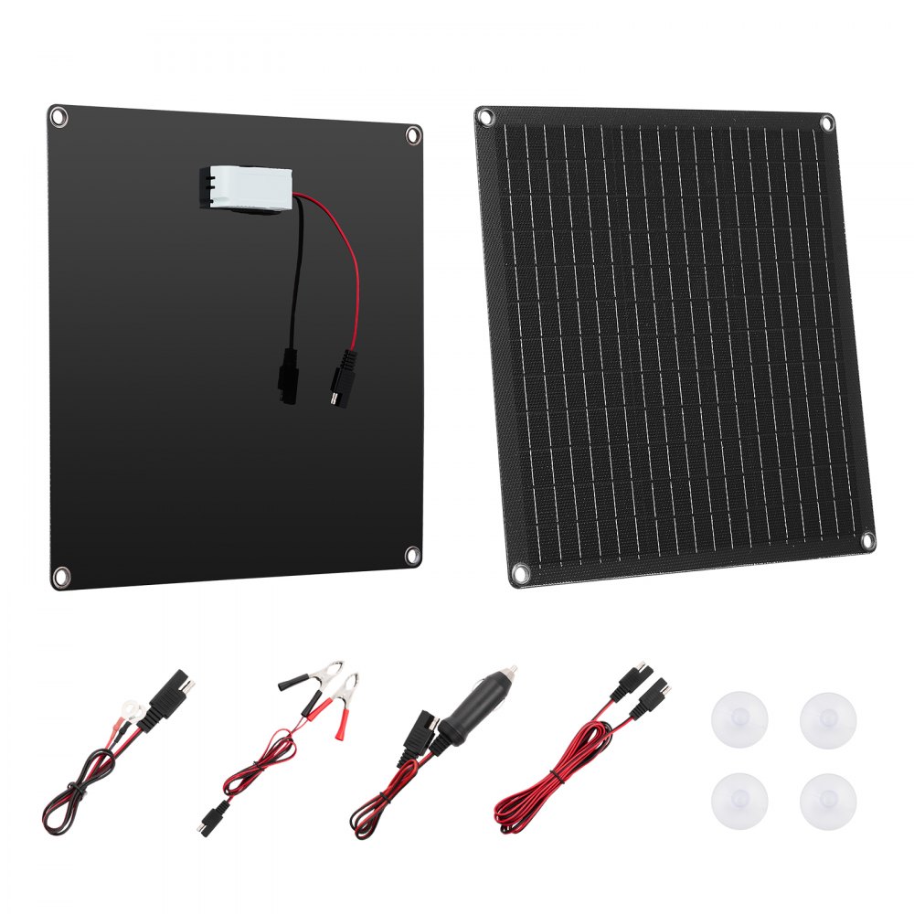 VEVOR 12V Monokristallines Solarpanel-Kit 20 W, tragbar für Wohnmobil, Auto