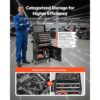 VEVOR Werkstattwagen, 2-in-1-Design, Werkzeugwagen mit 5 Schubladen & abnehmbarem Metall-Werkzeugkasten – Bild 3
