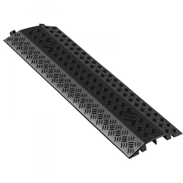 VEVOR 975 mm Kabelbrücke, 7938 kg/Achstragkraft, Hochleistungs-Überfahrschutz aus PP, 1 Stück