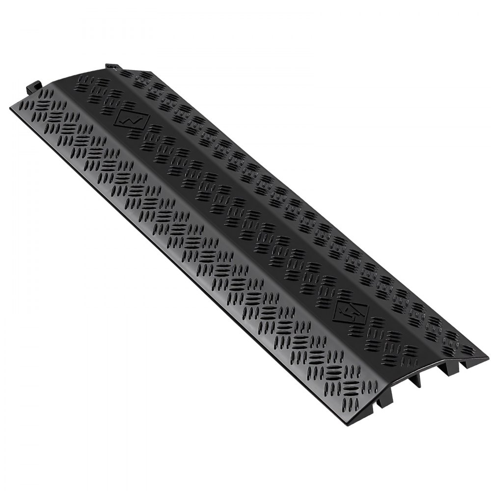 VEVOR 975 mm Kabelbrücke, 7938 kg/Achstragkraft, Hochleistungs-Überfahrschutz aus PP, 1 Stück