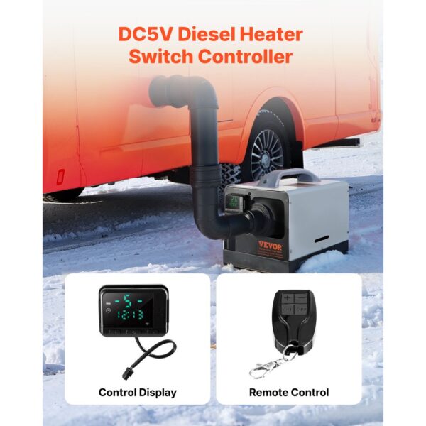VEVOR Diesel Luftheizungsregler, DC 5 V Universal-Thermostatschalter für Dieselheizung – Bild 2
