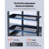 VEVOR 1U Server-Rack-Regal, 4 Stk., 22,68 kg, belüfteter Ausleger, 254 mm Tiefe – Bild 2 VEVOR 1U Server-Rack-Regal, 4 Stk., 22,68 kg, belüfteter Ausleger, 254 mm Tiefe – Bild 2