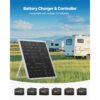 VEVOR 12V Monokristallines Solarpanel-Kit 25 W, IP67 wasserdicht für Auto, Boot – Bild 4