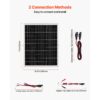 VEVOR 12V Monokristallines Solarpanel-Kit 25 W, IP67 wasserdicht für Auto, Boot – Bild 5