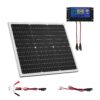 VEVOR Solarpanel 12V Monokristallines Solarpanel-Kit, 50W, für Auto, Boot