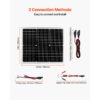 VEVOR Solarpanel 12V Monokristallines Solarpanel-Kit, 50W, für Auto, Boot – Bild 5