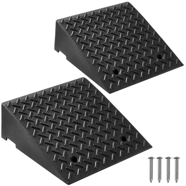 VEVOR Bordsteinrampe für Einfahrten, Schwellenrampe 3175 kg Tragkraft, 18 cm Höhe VEVOR Bordsteinrampe für Einfahrten, Schwellenrampe 3175 kg Tragkraft, 18 cm Höhe