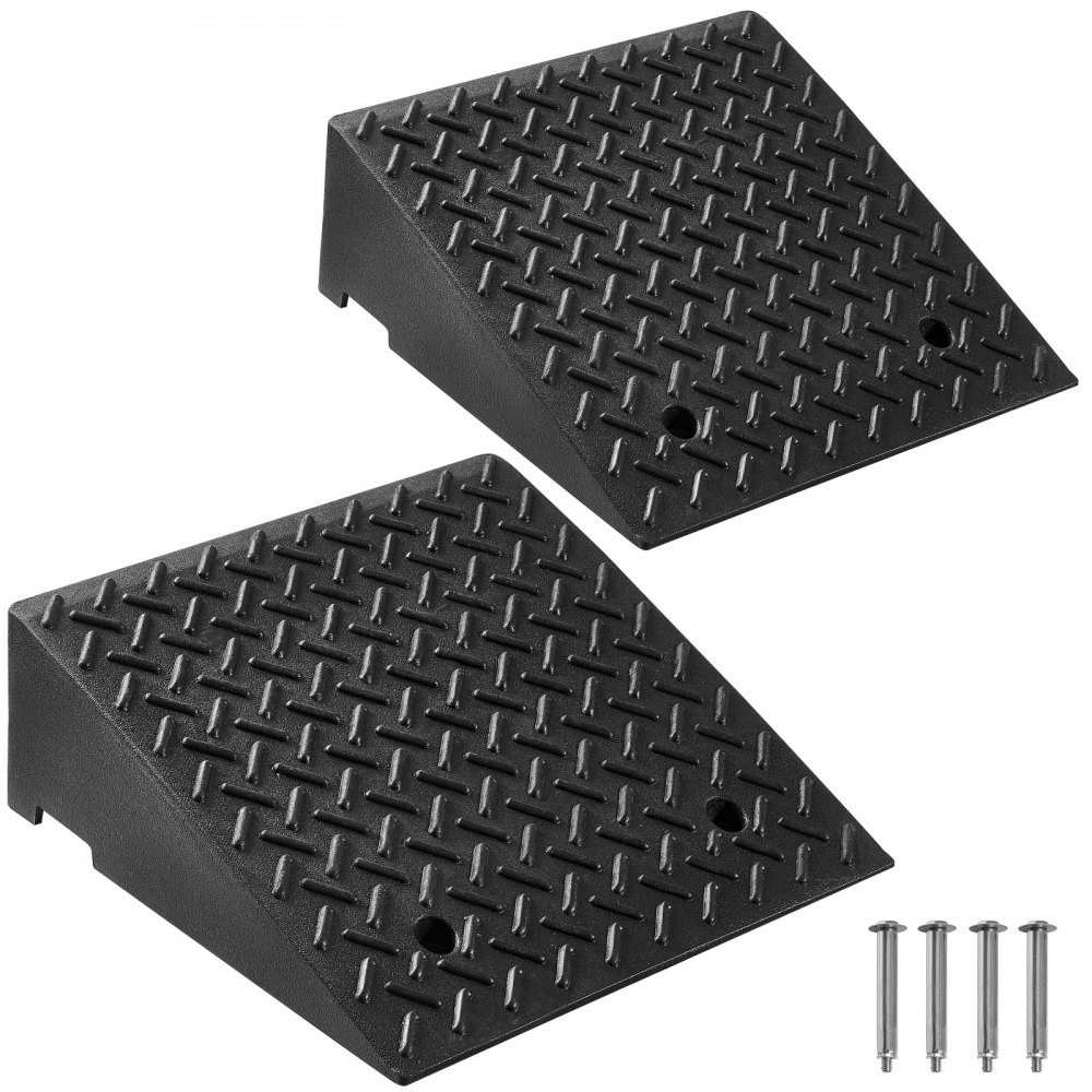VEVOR Bordsteinrampe für Einfahrten, Schwellenrampe 3175 kg Tragkraft, 18 cm Höhe