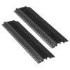 VEVOR 975 mm Kabelbrücke, 7938 kg/Achstragkraft, Hochleistungs-Überfahrschutz aus PP, 2er-Pack