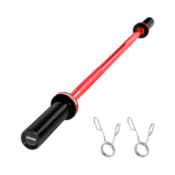 VEVOR Langhantelstange Zugstange 120 cm mit geriffeltem Griff für Krafttraining Gewichtheben Kniebeugen