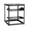 VEVOR 12U Open Frame Netzwerk-Rack, 585 mm Tiefe, 4-Pfosten-Konstruktion