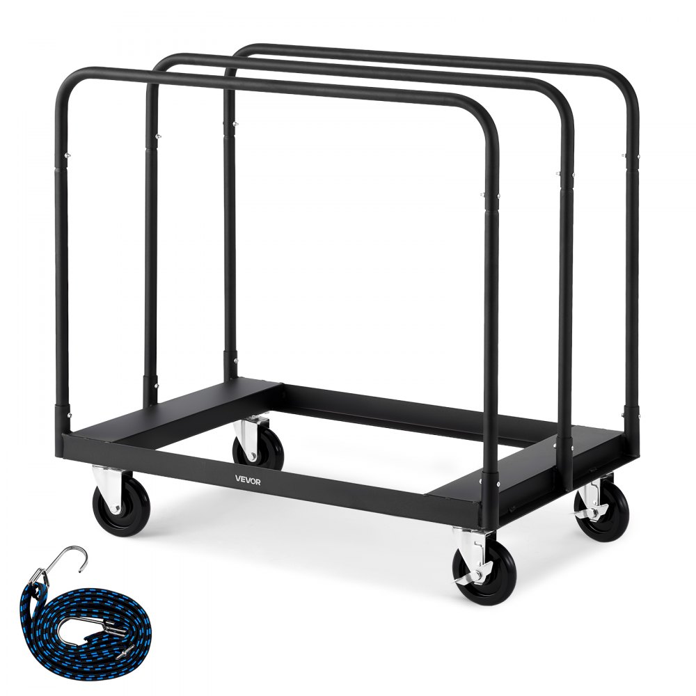 VEVOR Plattenwagen, 816 kg, Transportwagen mit 360° Lenkrollen, 955x610x935 mm