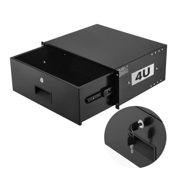 VEVOR 4U-Rackschublade, 22,68 kg, abschließbares Serverschrankgehäuse VEVOR 4U-Rackschublade, 22,68 kg, abschließbares Serverschrankgehäuse