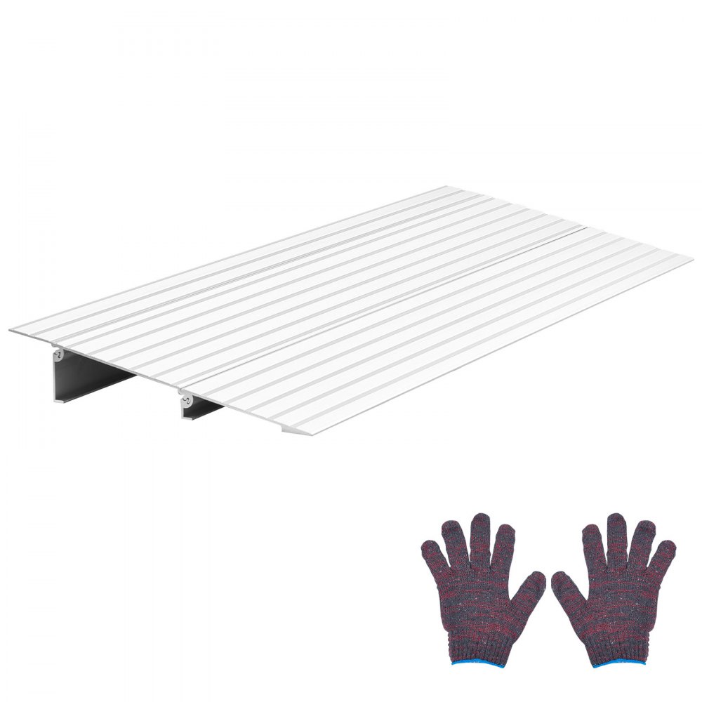 VEVOR Türschwellenrampe, 296x864x59 mm, Rollstuhlrampe aus Aluminiumlegierung mit einer Tragkraft von 360 kg