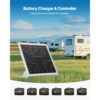 VEVOR 12V Monokristallines Solarpanel-Kit 20W, IP65 wasserdicht für Auto, Boot – Bild 4