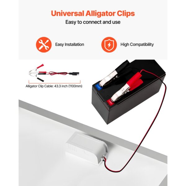VEVOR 12V Monokristallines Solarpanel-Kit 20W, IP65 wasserdicht für Auto, Boot – Bild 5