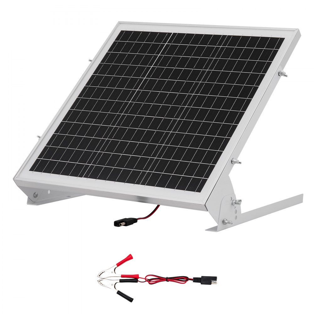 VEVOR 12V Monokristallines Solarpanel-Kit 20W, IP65 wasserdicht für Auto, Boot