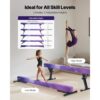 VEVOR Schwebebalken Gymnastik Kinder 241 cm Höhenverstellbar (5-stufig), Galaxy – Bild 2