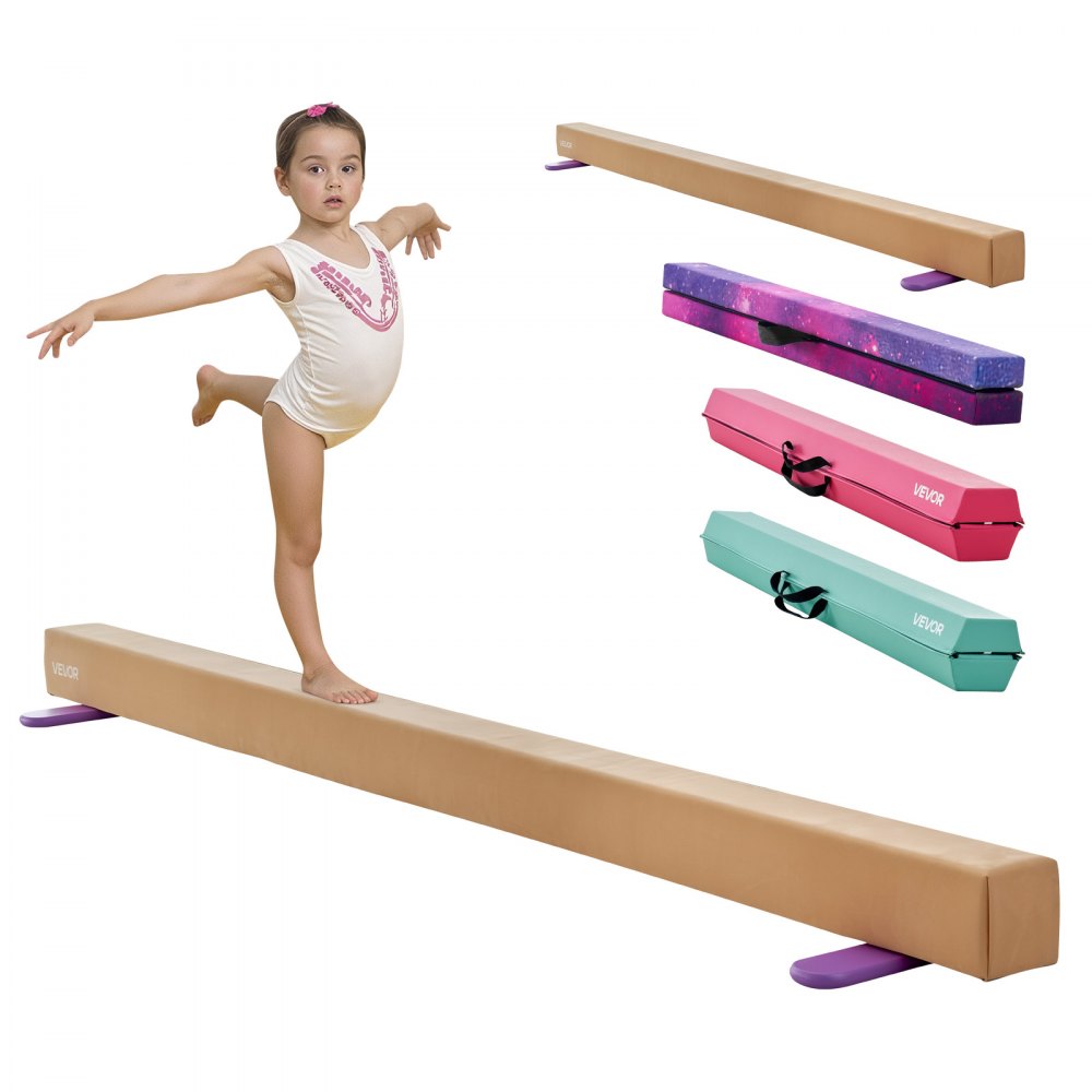 VEVOR Schwebebalken Gymnastik Kinder klappbar 2,4 m