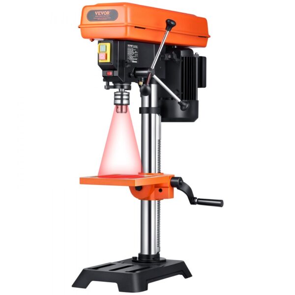 VEVOR 254 mm Tischbohrmaschine, 550 W Induktionsmotor, 0–45° neigbarer Arbeitstisch
