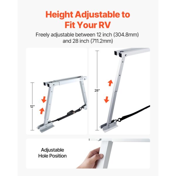 VEVOR Wohnmobilstabilisator Stoßstangenstabilisator für Anhänger Wohnmobile Sattelauflieger, faltbar, 2 Stk. – Bild 3