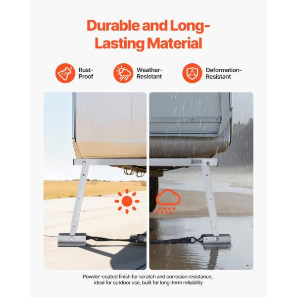 VEVOR Wohnmobilstabilisator Stoßstangenstabilisator für Anhänger Wohnmobile Sattelauflieger, faltbar, 2 Stk. – Bild 5