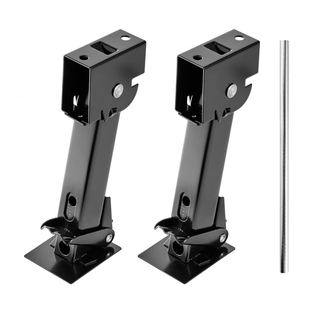 VEVOR Teleskop-Stabilisierungsstütze 2 Stk. teleskopierbare, klappbare Anhängerstütze, Tragkraft je 453,59 kg