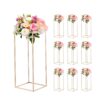VEVOR Hochzeitsblumenständer 250x250x600 mm, 10 Stk. Blumenhocker mit verdeckter Schraube, Partys