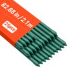 VEVOR Rankhilfe, 25er-Pack, Pflanzstab ⌀11x2100 mm, kunststoffbeschichtete Metall-Tomatenstäbe