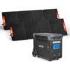 VEVOR Tragbare Powerstation, mit 2 Stk. 200-W-Solarpanels, 3000-W-Solargenerator