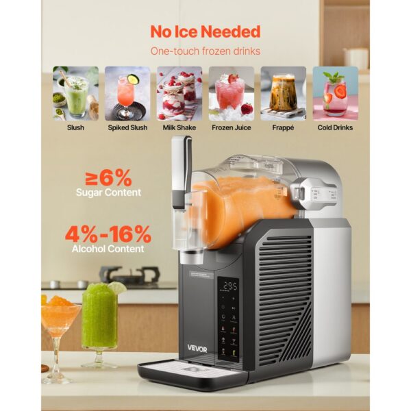 VEVOR Slush Maschine Mini 2 L, Kein Eis erforderlich, Zubereitung von Milchshakes – Bild 3