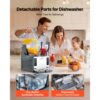 VEVOR Slush Maschine 2 x 4 L, Slusheis Eisbereiter 455 W (kein Eis nötig) – Bild 5