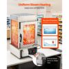 VEVOR 5-stufiger Gewerblicher Speisenwämer 120 L 30 bis 110 ℃, Warmhaltevitrine für Hamburger Mantou Brot – Bild 2