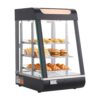 VEVOR 3-stöckige Wärmetheke 57 L, Warmhaltevitrine 800 W, Warmhaltetheke 30–85 °C