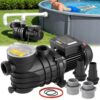 VEVOR Schwimmbadpumpe 250 W, Filterpumpe 11.700 L/H max. Fördermenge, 2850 U/min VEVOR Schwimmbadpumpe 250 W, Filterpumpe 11.700 L/H max. Fördermenge, 2850 U/min