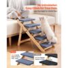 VEVOR Hundetreppe 780x470x660 mm, 5-stufige Hautiertreppe, ältere Haustiere sowie Welpen bis 68 kg – Bild 2