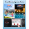 VEVOR Schwimmbadpumpe 400 W, Filterpumpe 11.100 L/H max. Fördermenge, 3450 U/min – Bild 4