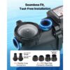 VEVOR Schwimmbadpumpe 400 W, Filterpumpe 11.100 L/H max. Fördermenge, 3450 U/min – Bild 5