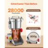 VEVOR Elektrische Getreidemühle 800 g, Getreidemühle 2100 W Edelstahl – Bild 4